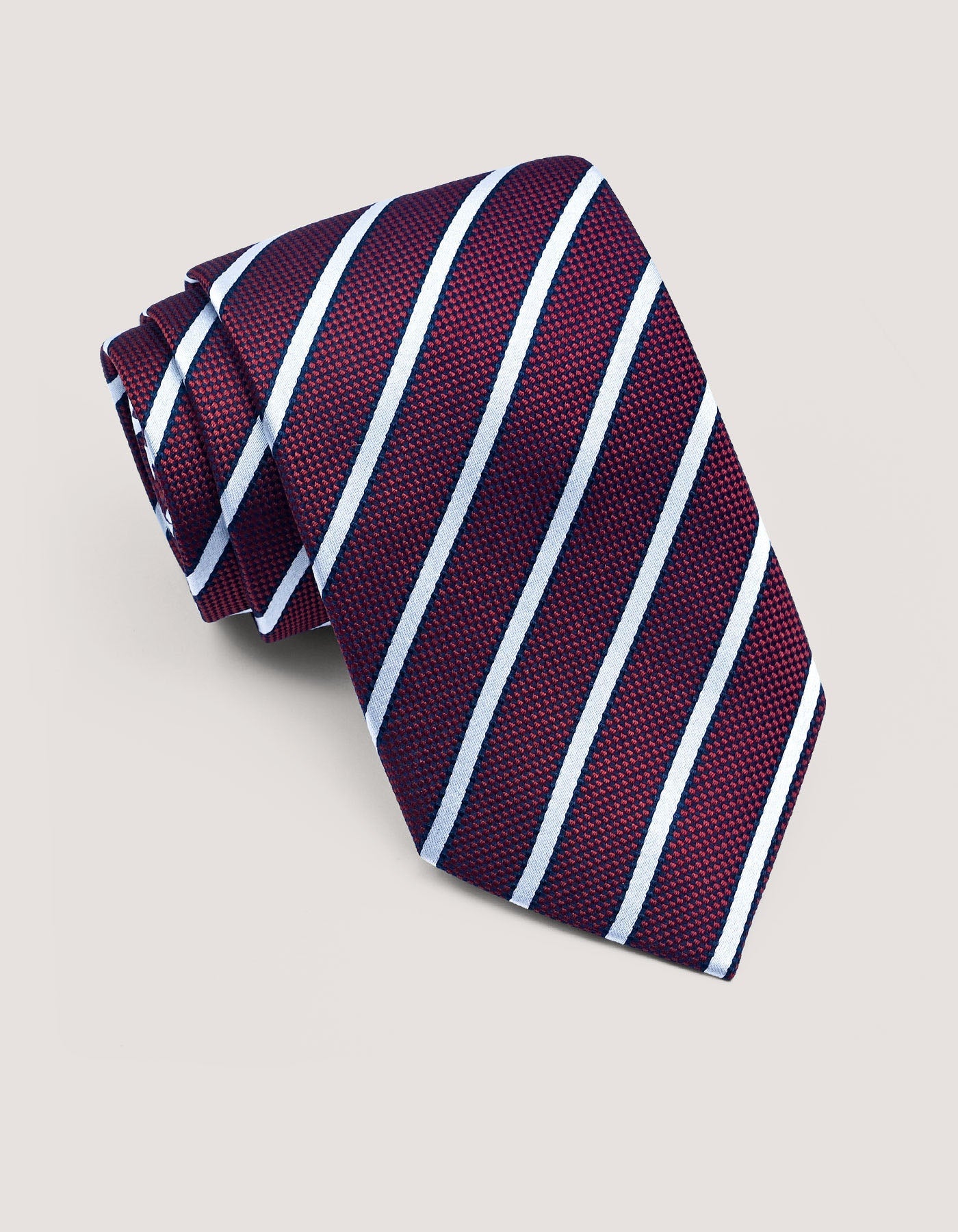 Maroon Regimental Silk Tie