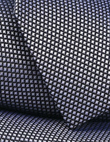 Silver Textured Silk Tie
