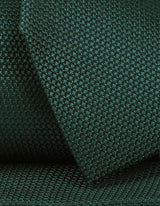 Forest Green Textured Silk Tie