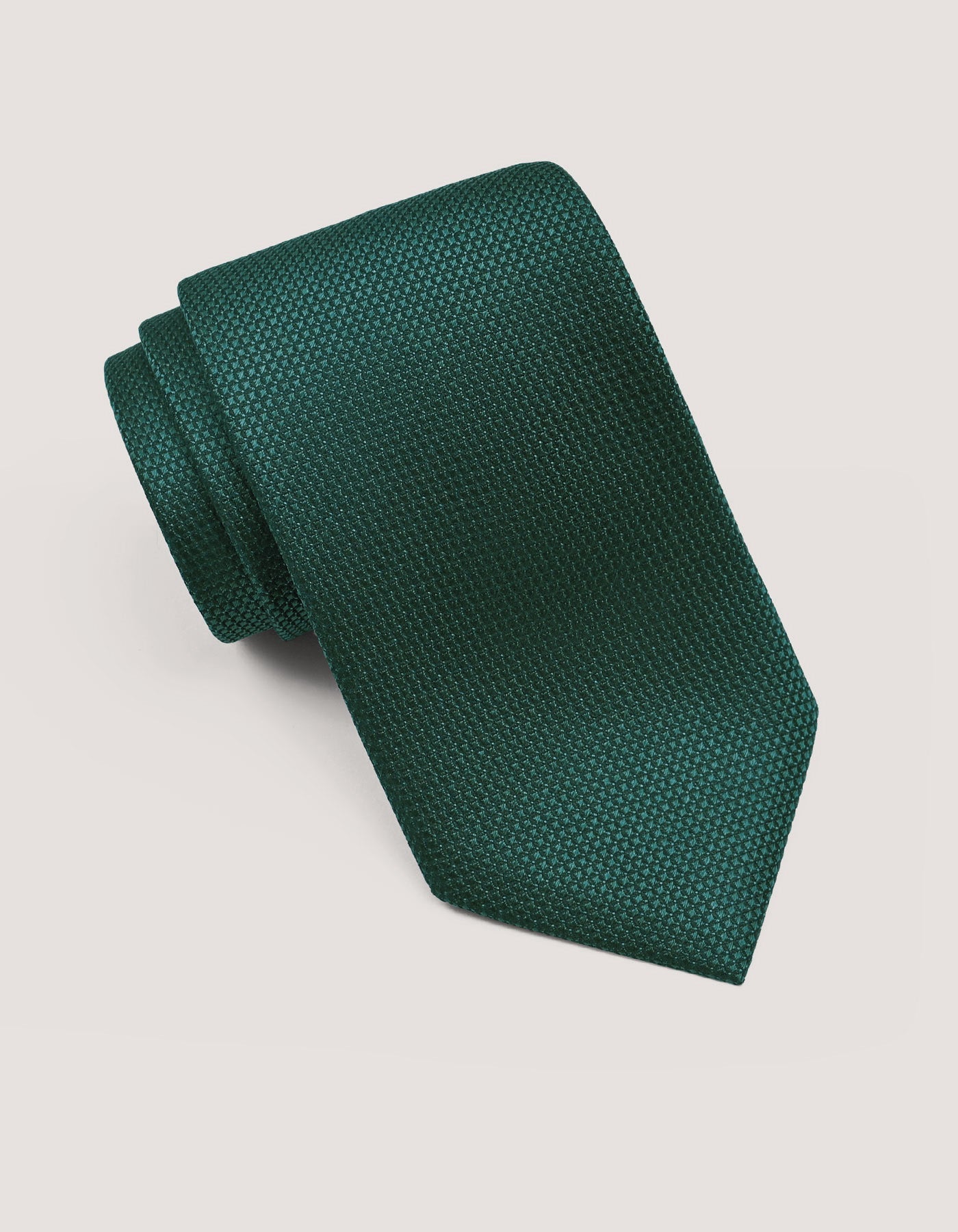 Textured Silk Tie – Forest Green