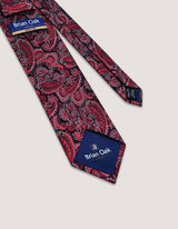 Red Paisley Silk Tie