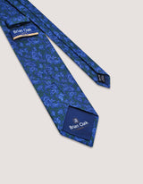Forest Green and Blue Paisley Silk Tie