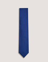 Two-tone Blue Checkered Tie