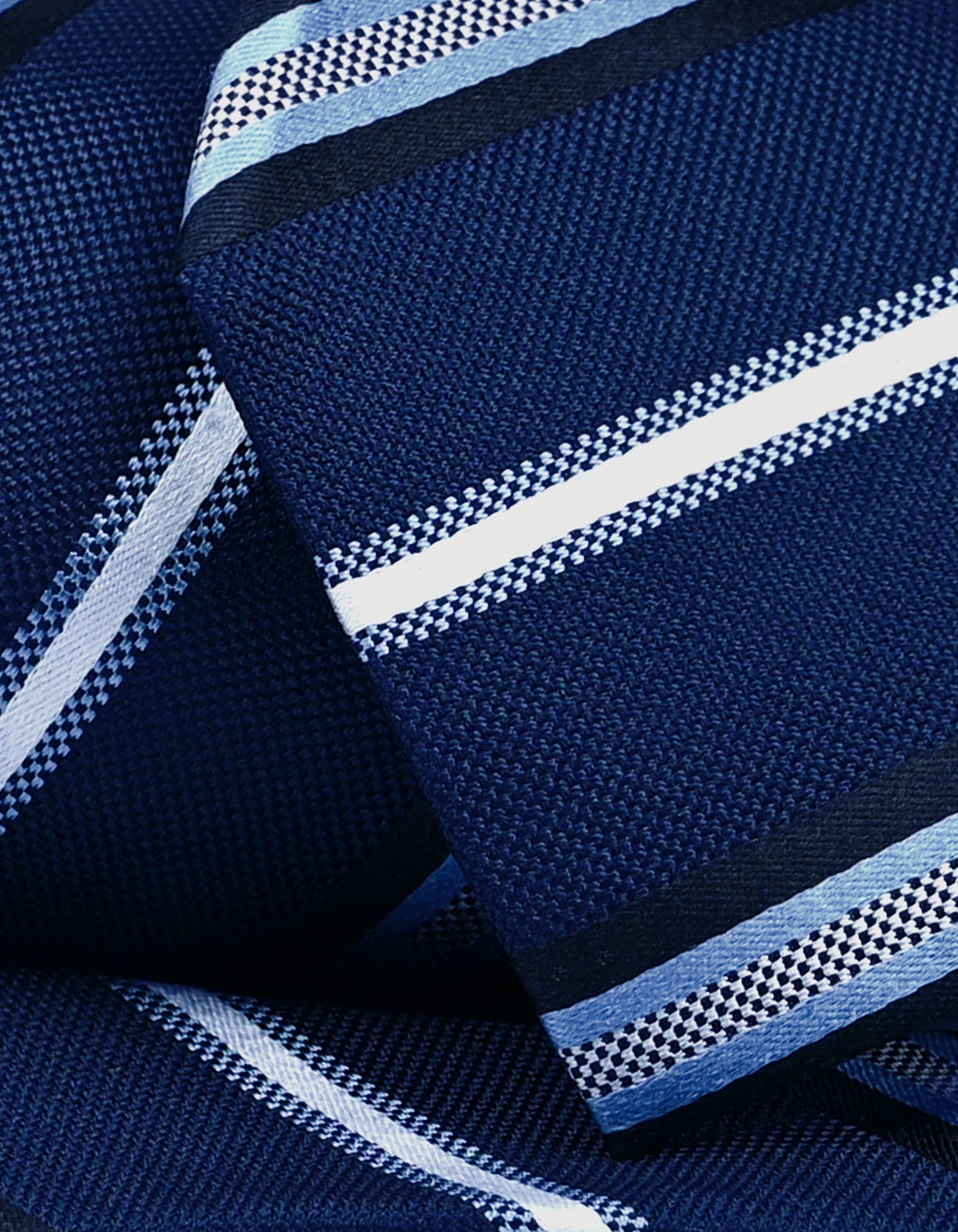 Blue Striped Silk Tie