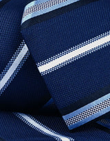 Blue Striped Silk Tie