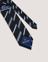 Black Striped Silk Tie