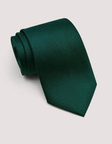 Hunter Green Self Print Silk Tie