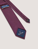 Self Printed Burgundy Silk Tie