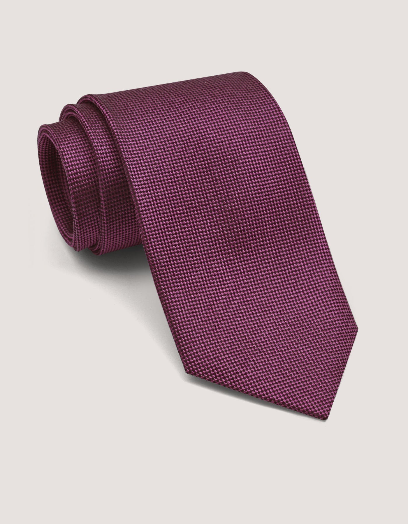 Self Printed Burgundy Silk Tie