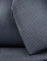 Grey Self Printed Silk Tie