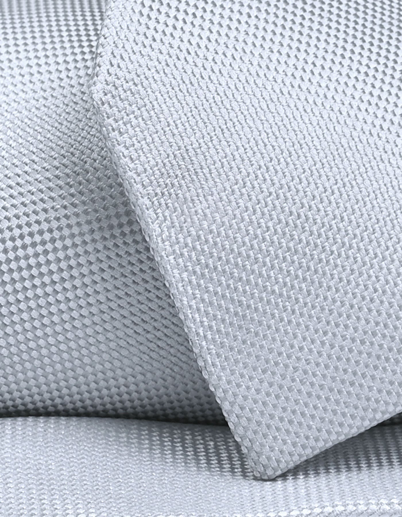 White Self Print Silk Tie