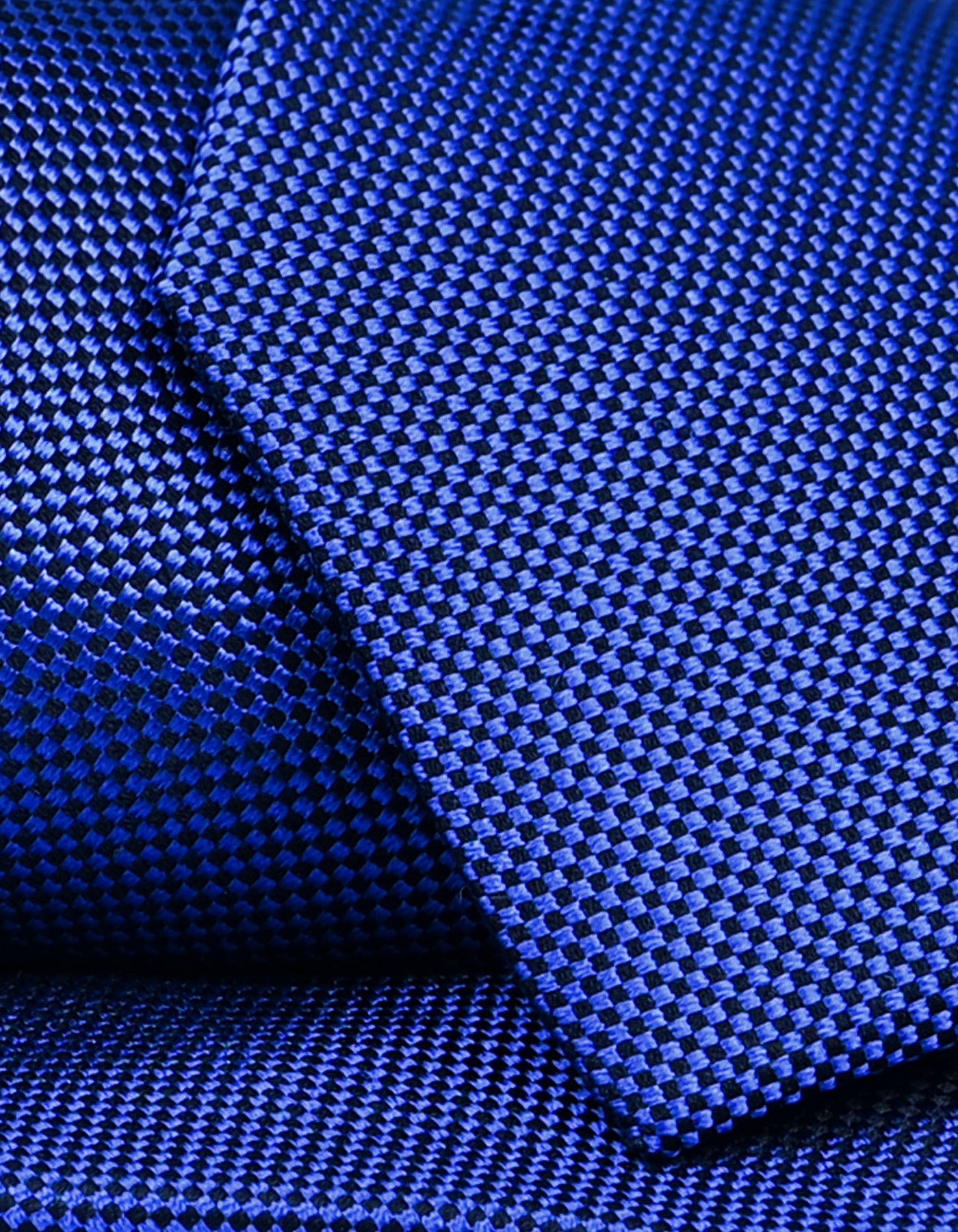 Royal Blue Self Printed Silk Tie