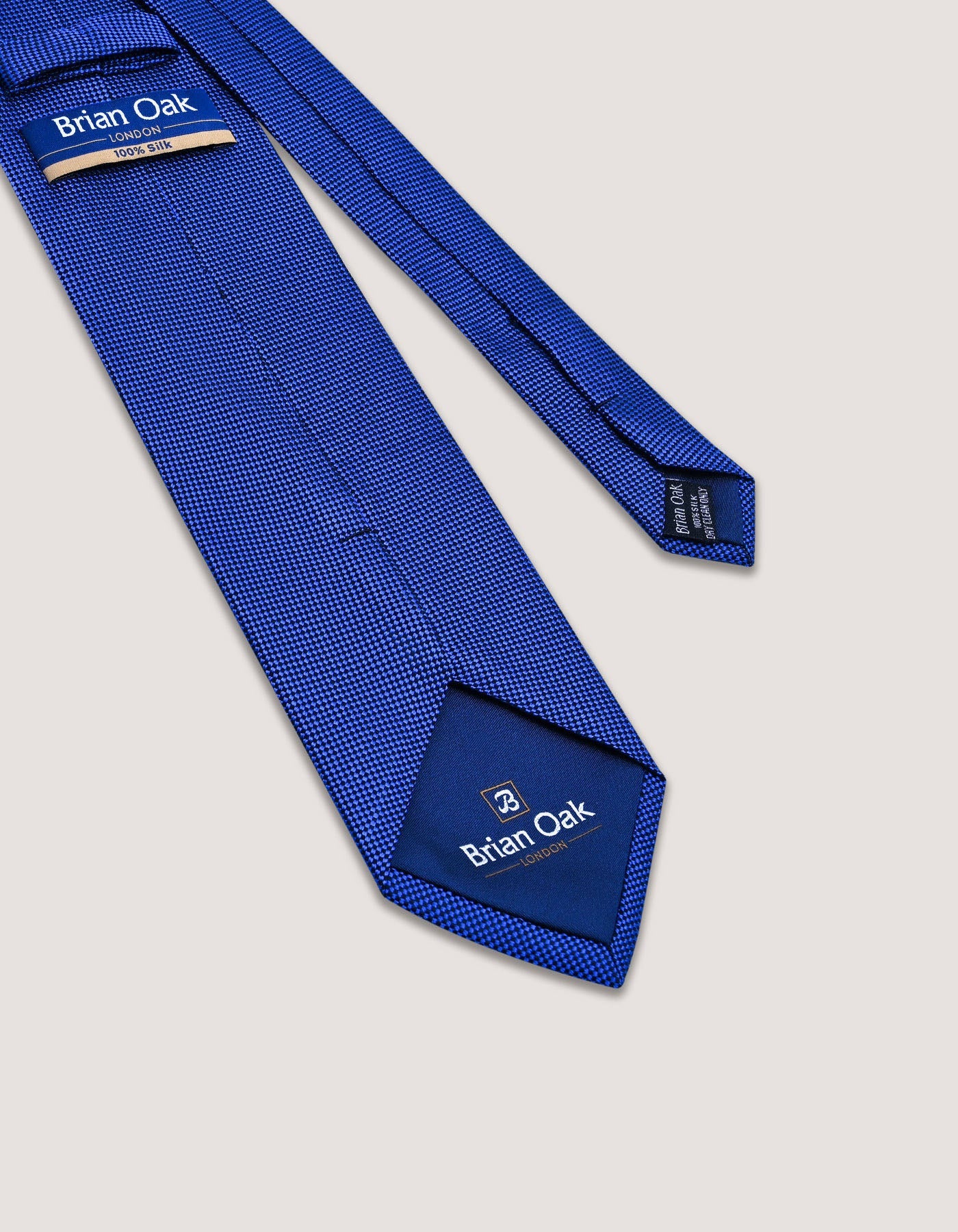 Royal Blue Self Printed Silk Tie