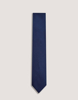 Scarlet Red Dotted Microfiber Tie