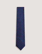 Rich Red Microfiber Dotted Tie