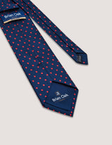 Rich Red Microfiber Dotted Tie