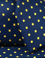 Sunflower Yellow Dotted Microfiber Tie