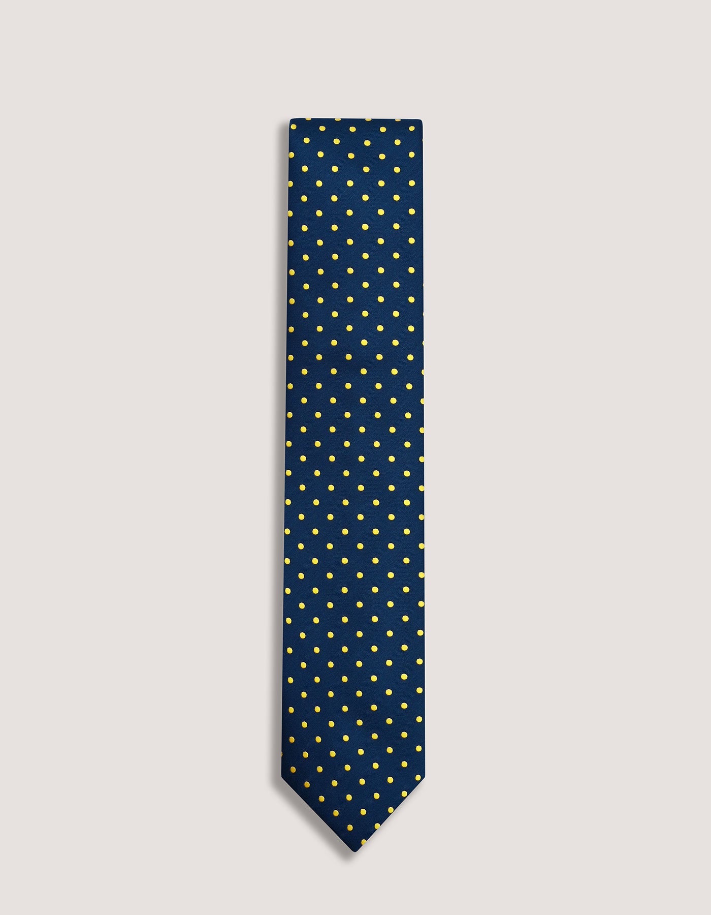 Sunflower Yellow Dotted Microfiber Tie