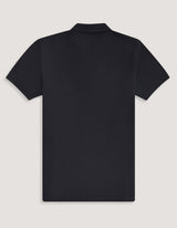 Plain Black Pique Polo