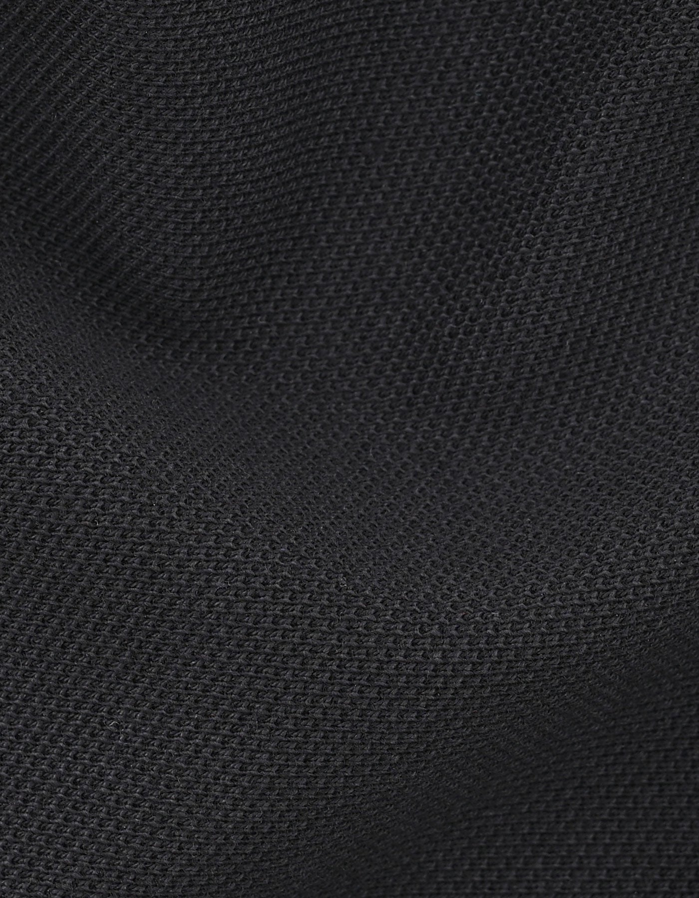 Plain Black Pique Polo