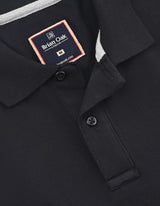 Plain Black Pique Polo