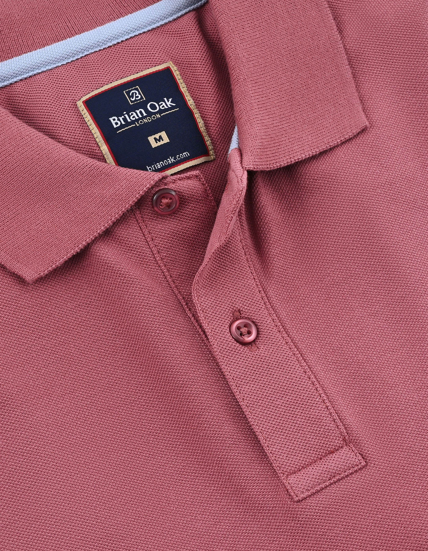 Plain Pique Polo - Warm Pink