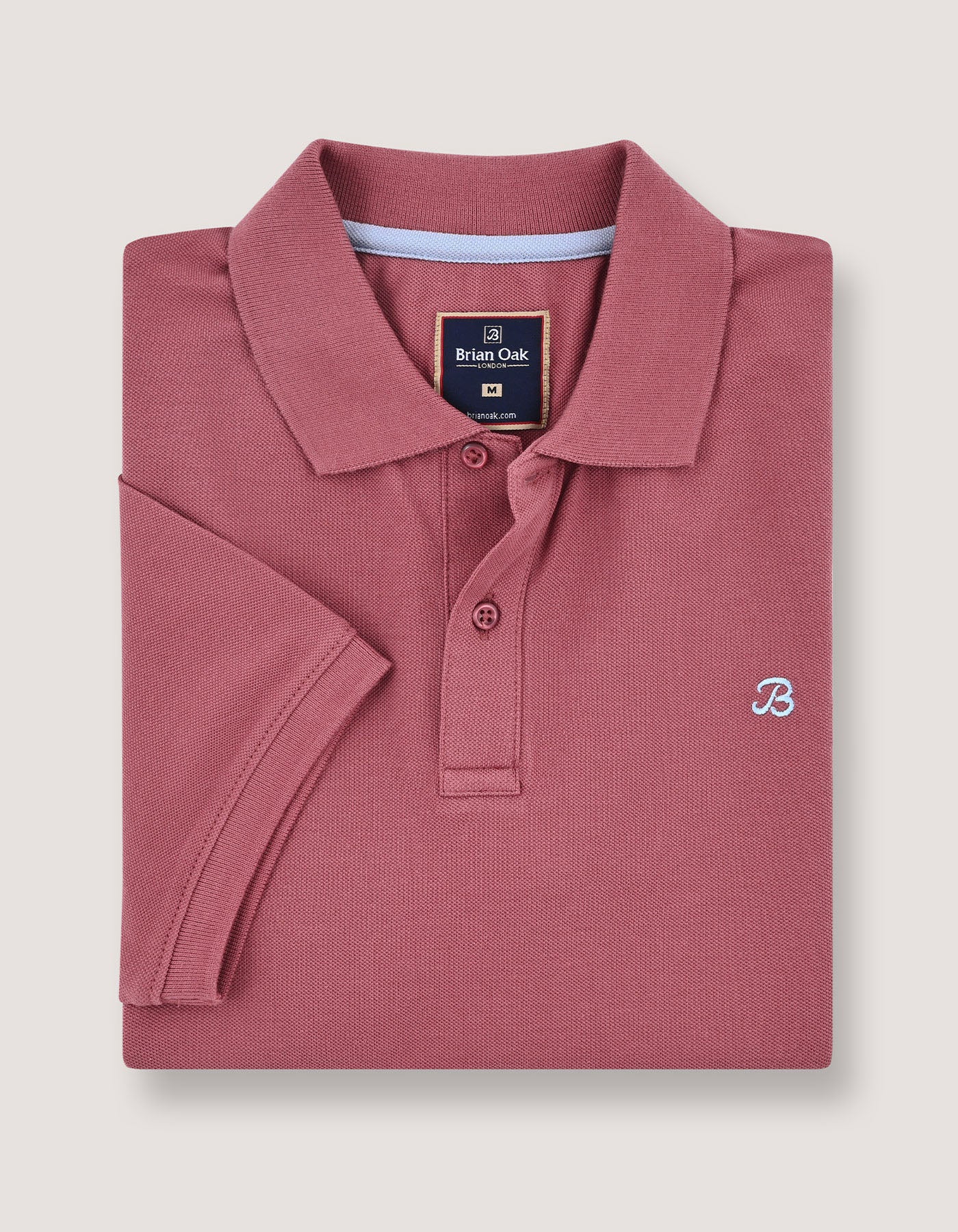 Plain Pique Polo - Warm Pink