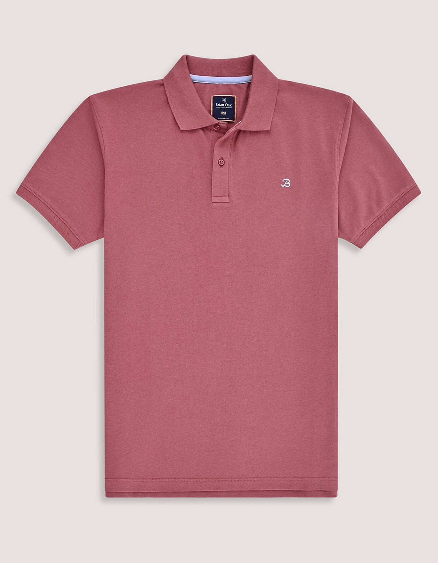 Plain Pique Polo - Warm Pink
