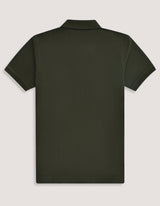 Olive Green Cotton Rich Polo