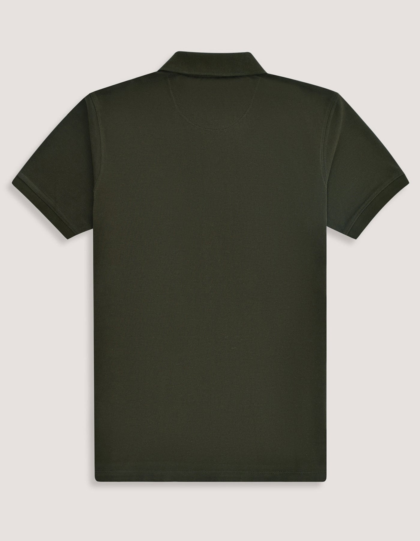 Olive Green Cotton Rich Polo