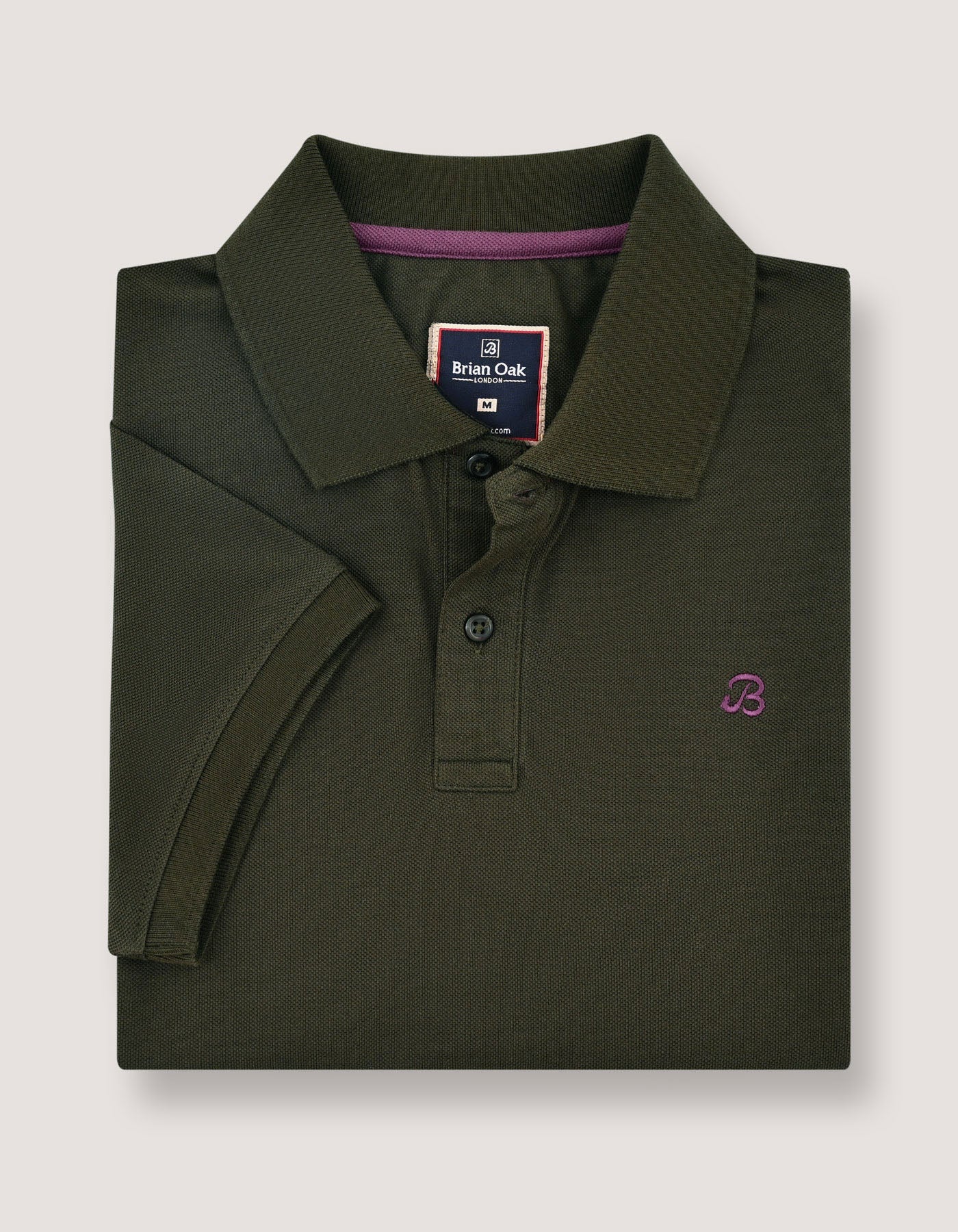 Olive Green Cotton Rich Polo