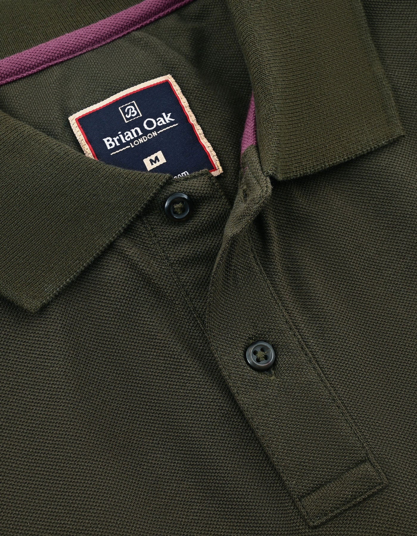 Olive Green Cotton Rich Polo
