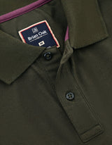 Olive Green Cotton Rich Polo