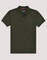 Olive Green Cotton Rich Polo