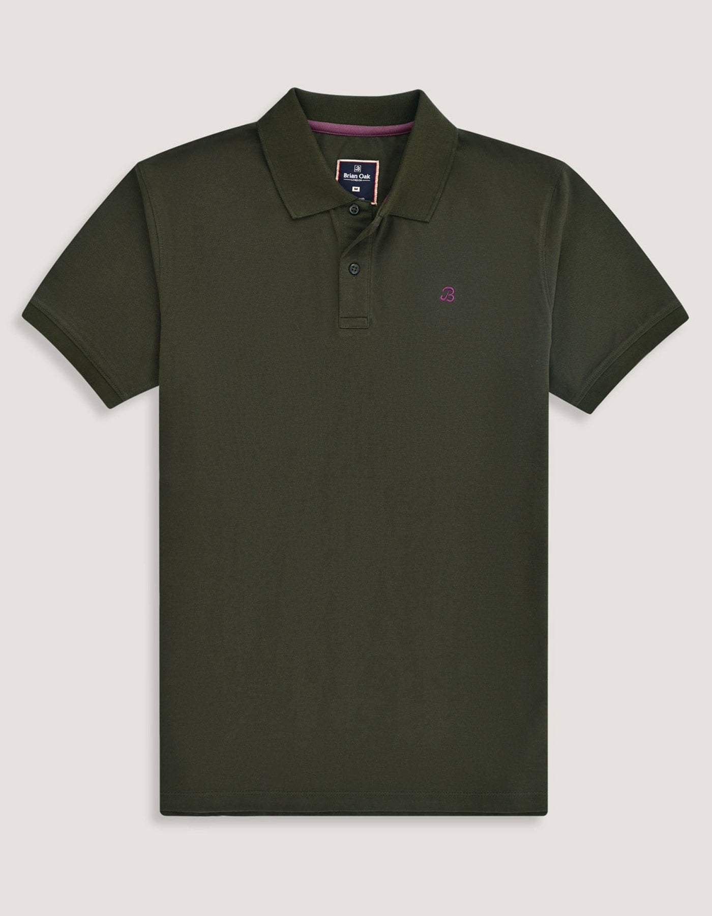 Olive Green Cotton Rich Polo