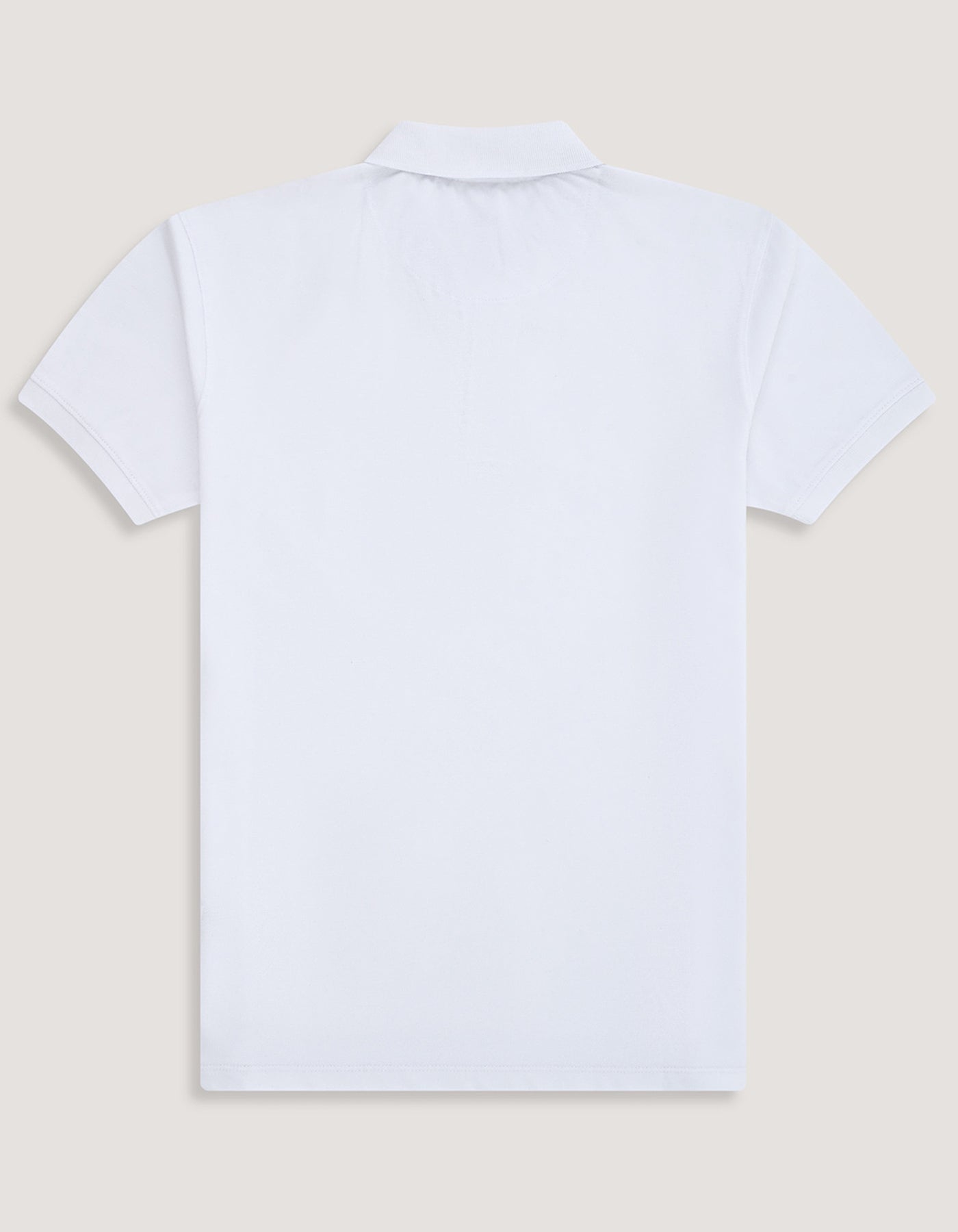 White Plain Pique Polo