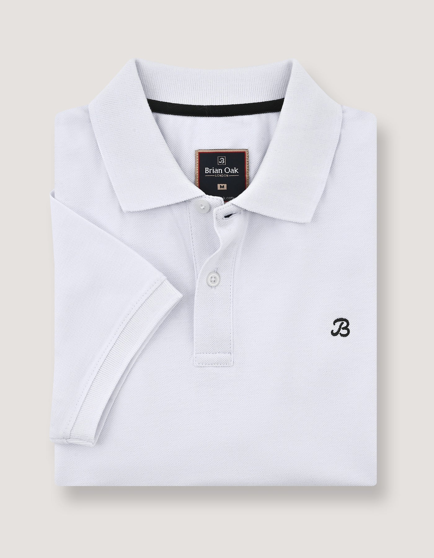 White Plain Pique Polo