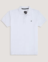 White Plain Pique Polo