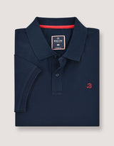 Plain Soft Cotton Polo - Navy