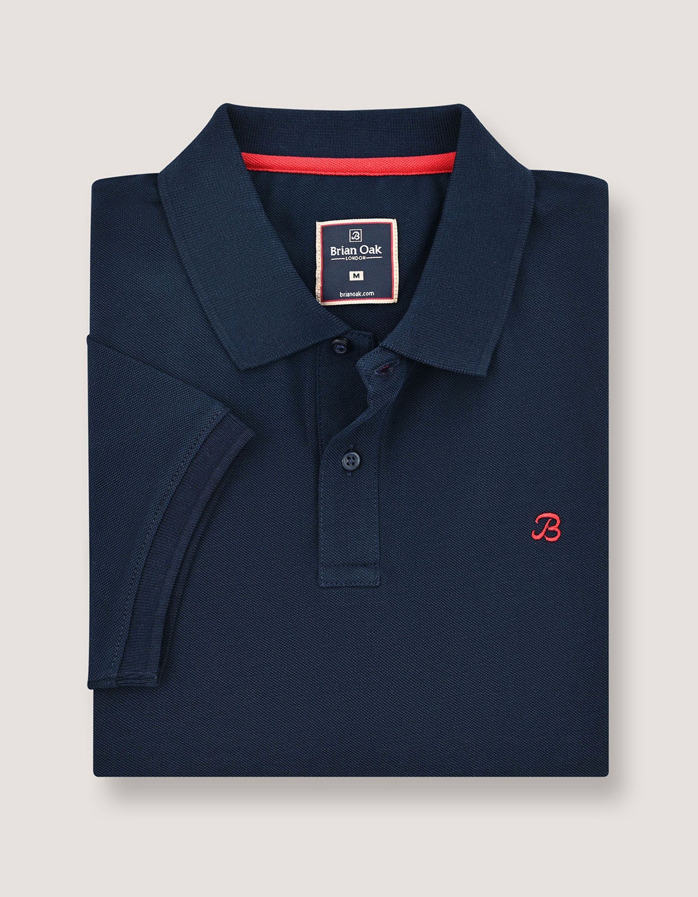 Plain Soft Cotton Polo - Navy