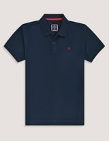 Plain Soft Cotton Polo - Navy