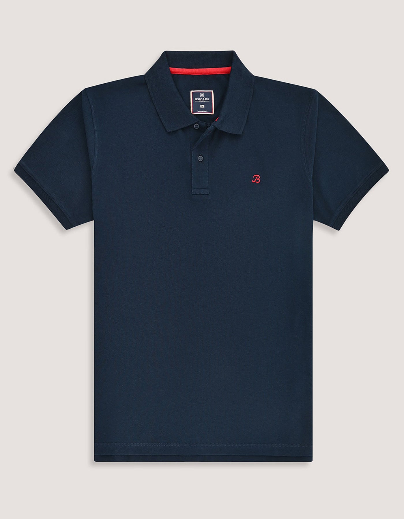 Plain Soft Cotton Polo - Navy