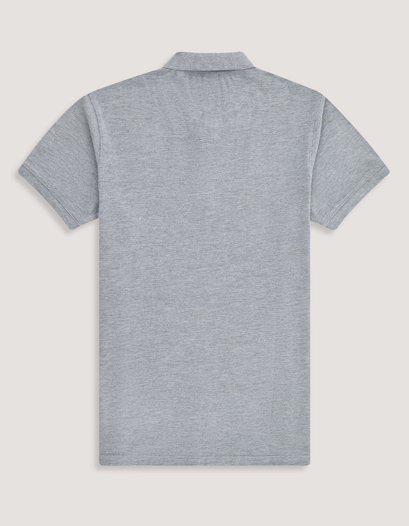 Heather Grey Plain Polo