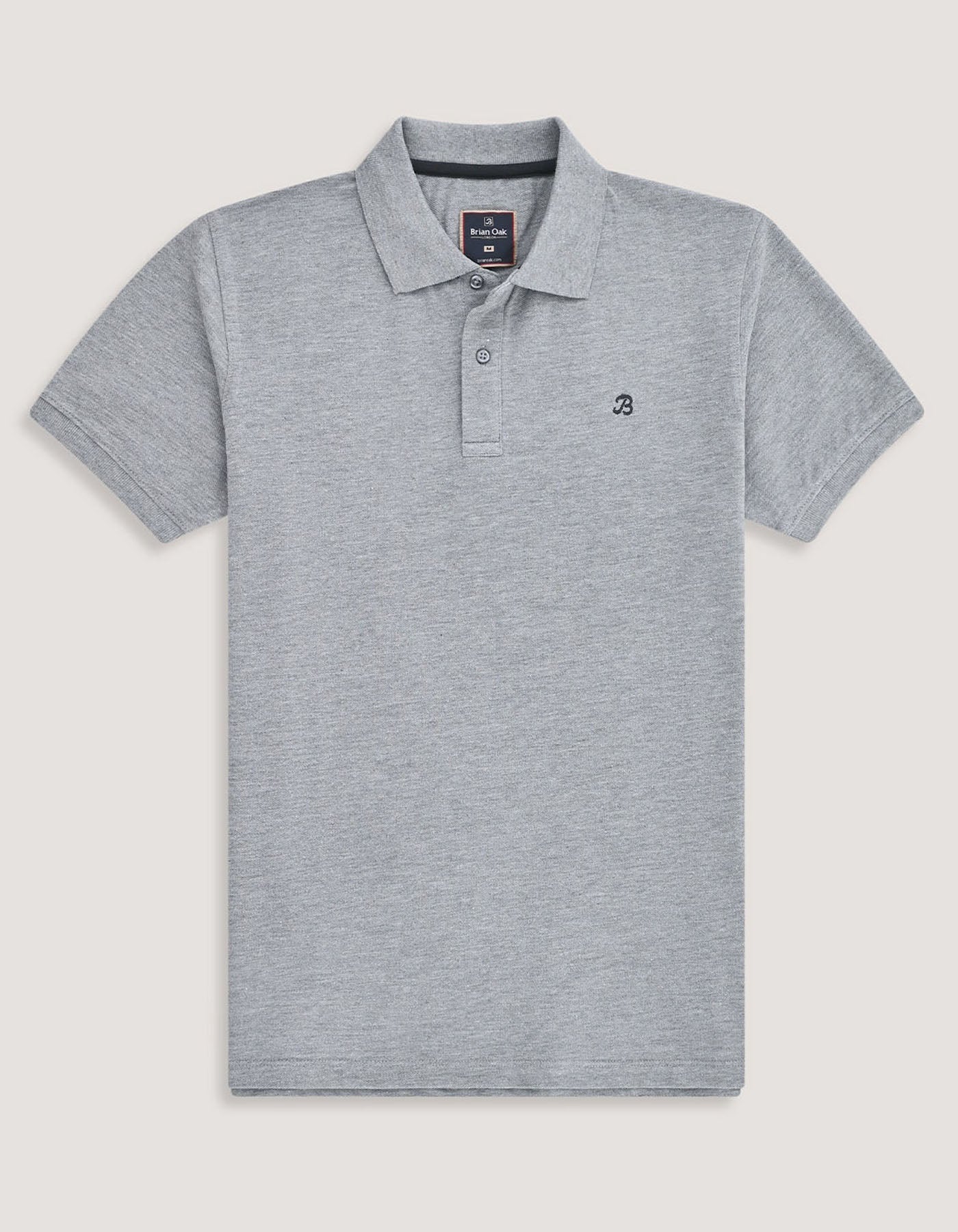 Heather Grey Plain Polo