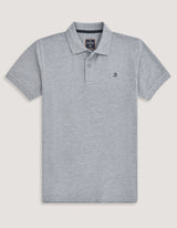 Heather Grey Plain Polo