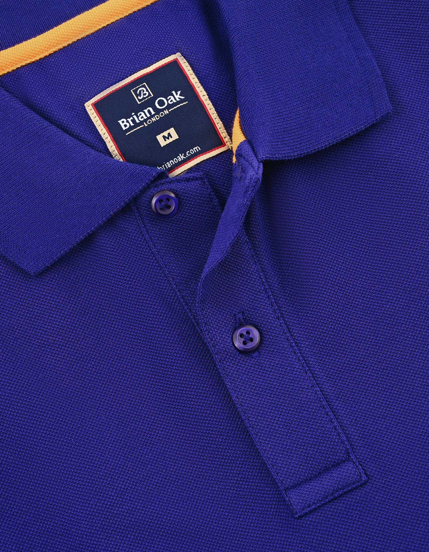 Electric Blue Soft Cotton Polo