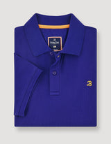 Electric Blue Soft Cotton Polo