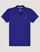 Electric Blue Soft Cotton Polo