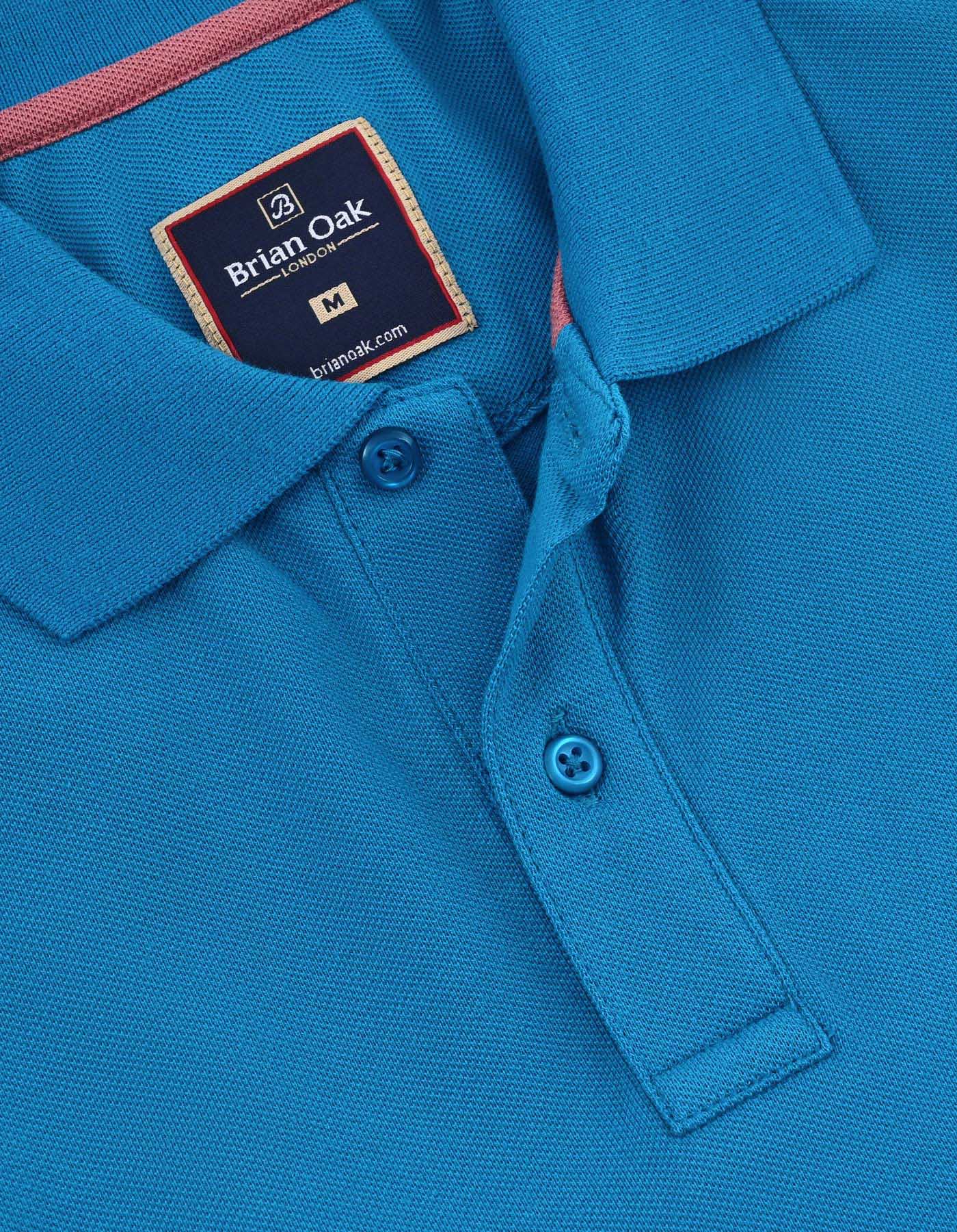 Plain Cotton Polo – Turquoise