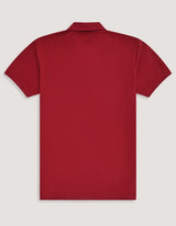 Pique Plain Polo - Red